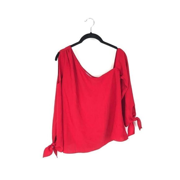 Amanda Uprichard blouse top red women's size small - Picture 1 of 5